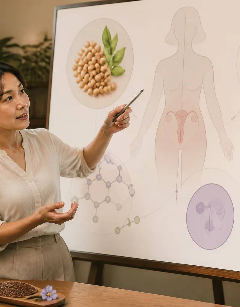 콩 이소플라본과 아마씨는 에스트로겐처럼 작용하나요?
